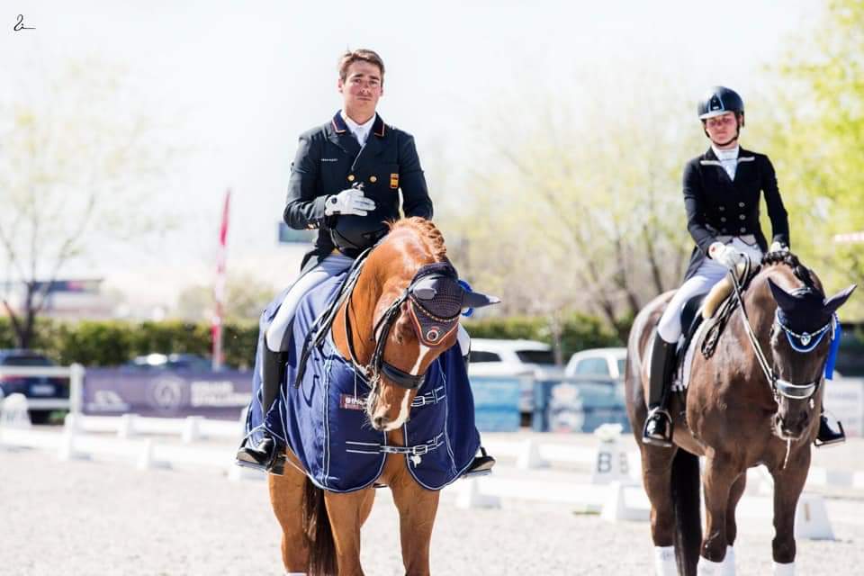 Éxito del Jinete Navarro Diego Martínez del Moral en el Concurso Internacional de Doma Clásica U25, celebrado en la escuela de equitación de las Cadenas